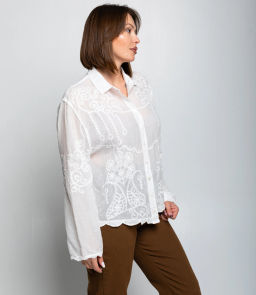 Блуза #КТ301 (19), белый - Dommod фото 2