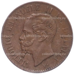 Монета 1 чентезимо 1867 года M Италия