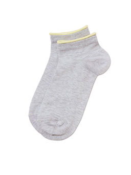 Цена за 2 пары Носки короткие Conte Elegant, светло-серый-желтый  *** АКЦИЯ Только до 03.05.