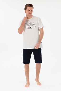 Erkek Beyaz Pijama Tak_m_ Sepette S_rpriz _ndirim - U.s. polo assn фото 4