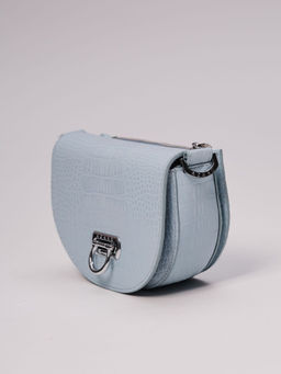 Сумка кожаная Azaro 31032 голубая вода