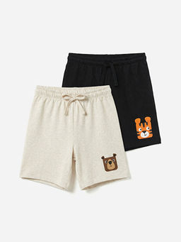 Beli Lastikli Bask?l? Erkek ?ocuk 2li