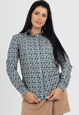 рубашка с длинным рукавом приталенного силуэта - Трика фото 10