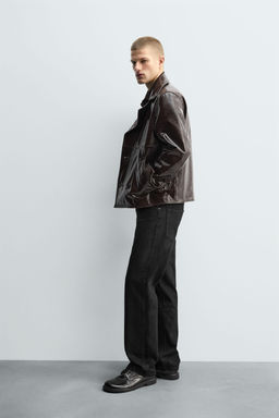 SHINY LEATHER JACKET