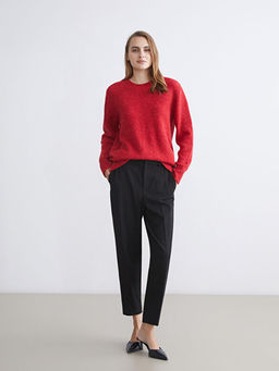 Bisiklet Yaka Kad?n Triko Kazak