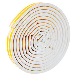 Уплотнитель резин.самокл.D-проф. белый 9х8ммх12м