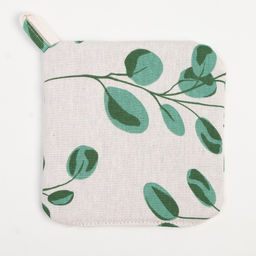 Набор кухонный Доляна «Эвкалипт»: варежка 20×27 см, прихватка 19×19 см, 100% хлопок