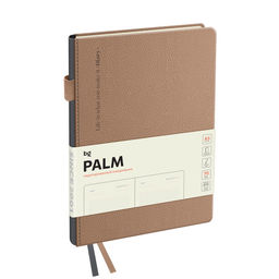 Ежедневник BG недатир. А5 136л. кожзам "Palm. Ecru pink" (DuA5_61314) пудровый