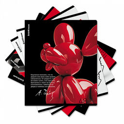 Цена за 5 шт. Тетрадь общая ученическая ErichKrause Balloon Dog, 48 листов, клетка, ламинация soft-touch+выборочный УФ-лак_MIX-PACK