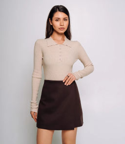 Юбка #КТ8662 (1), шоколадный