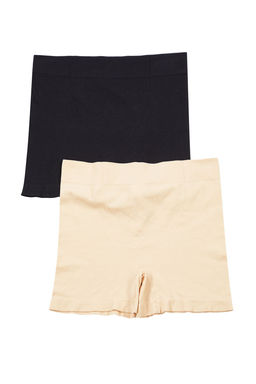 Trendyolmilla Siyah-Ten 2li Paket Seamless/Dikissiz Boxer Orme Kulot THMAW25KU00010  фото 6
