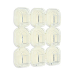 Держатель самоклеящийся для проводов и гирлянд ТУНДРА krep, 15?15 мм, 54 шт.