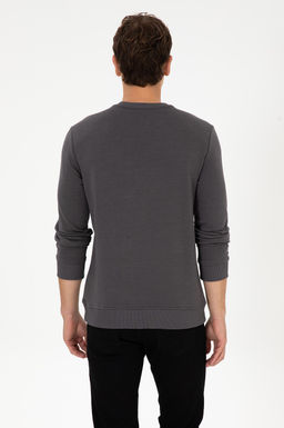 Erkek Gri Sweatshirt