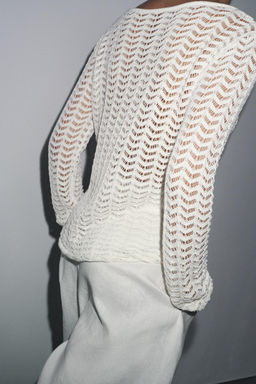 TEXTURED KNIT SWEATER - Zara фото 2