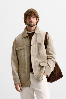 FADED CANVAS JACKET - LIMITED EDITION - Zara фото 2