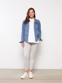 Kar?n Panelli D?z Hamile Jogger E?ofman Alt?