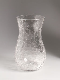 Ваза «Паутинка», грация, 19.5×10.5 см, стекло, прозрачная