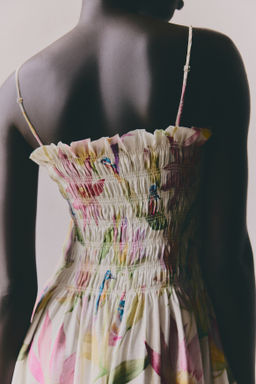 Vestido de tirantes con cuerpo nido de abeja - H&m фото 6