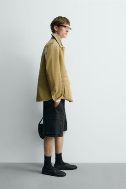 LIMITED EDITION RELAXED FIT CARGO BERMUDA SHORTS - Zara фото 11