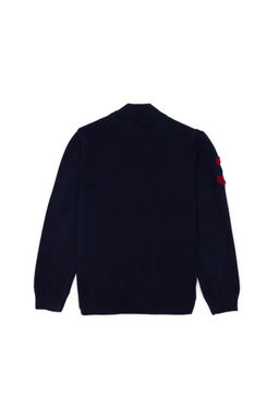 U. S. Polo Assn Темно-синий вязаный кардиган на молнии для мальчика - U.s. polo assn фото 6
