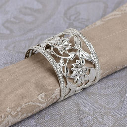 Набор колец для салфеток, 6 шт, с кристаллами - Simaland фото 2