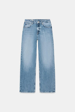 MID-WAIST STRAIGHT JEANS WITH SPARKLES - Zara фото 8