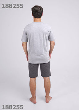 ЭЙС набор муж MHP609029/2п мел меланж серый/т.серый - Clever wear фото 2