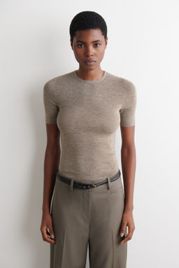 CAMISETA SIN COSTURAS DE LANA MERINO - H&m фото 4