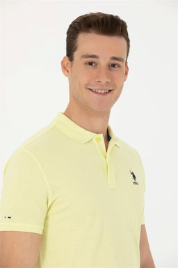 Мужская светло-желтая базовая футболка - U.s. polo assn фото 2