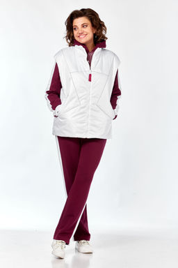 Костюм Diamant 1917 бордо белый  фото 8