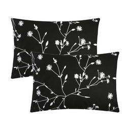 Комплект наволочек Этель White flowers (вид 3) 50х70 см - 2 шт, 100% хлопок, поплин