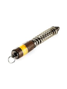 Необычная ручка Амортизатор, украшенная деревом и янтарём - Амберхолл фото 3