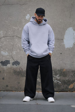 Толстовка мужская с капюшоном "Вasic" меланж