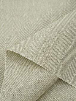 Льняной жаккард Елочка цв.натуральный, ш.1.5 м, лен-100%, 280гр/м.кв - Купава фото 2