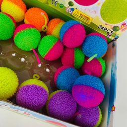 Мякиш Мячики на резинках Flash Candy Ball 24 шт. в уп (65 mm) - Storyland фото 3