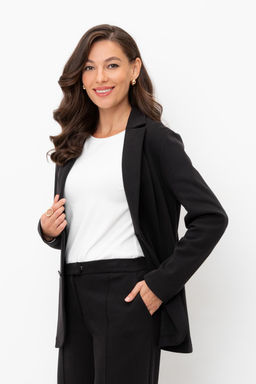 ЕВТ 3241/черный жакет жен - Very neat фото 3