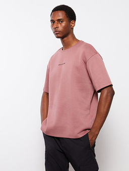 Bisiklet Yaka K?sa Kollu Bask?l? Erkek Sweatshirt - Waikiki фото 2
