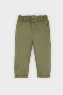 Erkek Bebek Beli Lastikli Duz Paca Gabardin Pantolon - Defacto фото 2