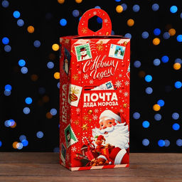 Цена за 10 шт. Коробка подарочная складная Новая почта 10 х 6 х 21 см - Simaland фото 7