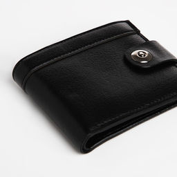 Портмоне мужское на магните, отдел для купюр, для карт, для монет, чёрное