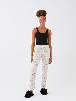 Beli Lastikli Desenli Kad?n Jogger Pijama Alt