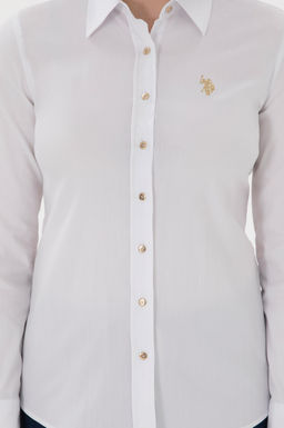 Kad_n Beyaz Uzun Kollu Basic G_mlek Sepette S_rpriz _ndirim - U.s. polo assn фото 6
