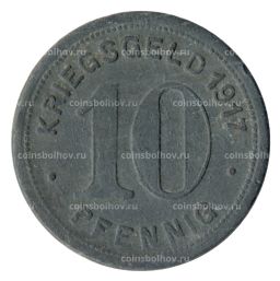 Монета 10 пфеннигов 1917 года Германия  Нотгельд (Эльберфельд)