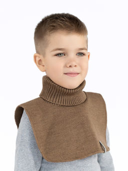 Манишка вязаная кофе