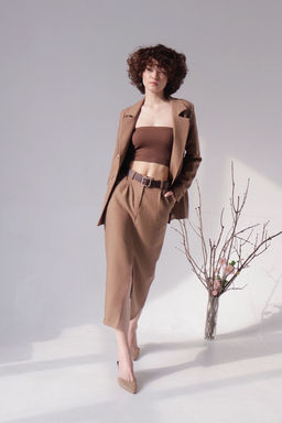 Юбка миди-макси коричневая - Martichelli фото 2
