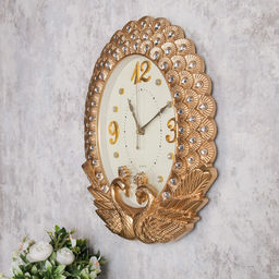 Часы настенные Павлины 41х47 см / 4514ZT /уп 12/ золото - Галеонтрейд фото 10