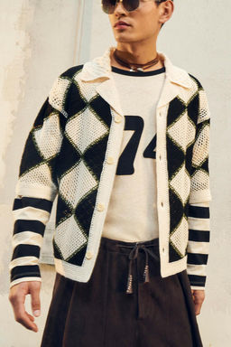 LIMITED EDITION DIAMOND KNIT SHIRT - Zara фото 5