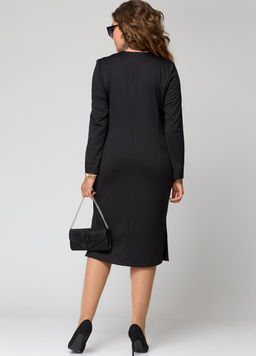 Платье EVA GRANT 7268-Р серый люрекс