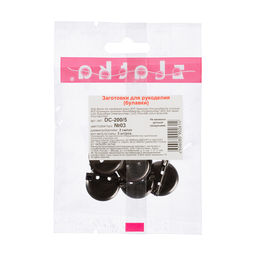 Zlatka Заготовки для броши DC-200/5 2 см 5 шт №03 под черный никель  фото 3