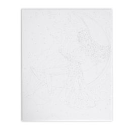 Картина по номерам на раме, с гирляндой Девочка на луне, 30х40 см - Школа талантов фото 3